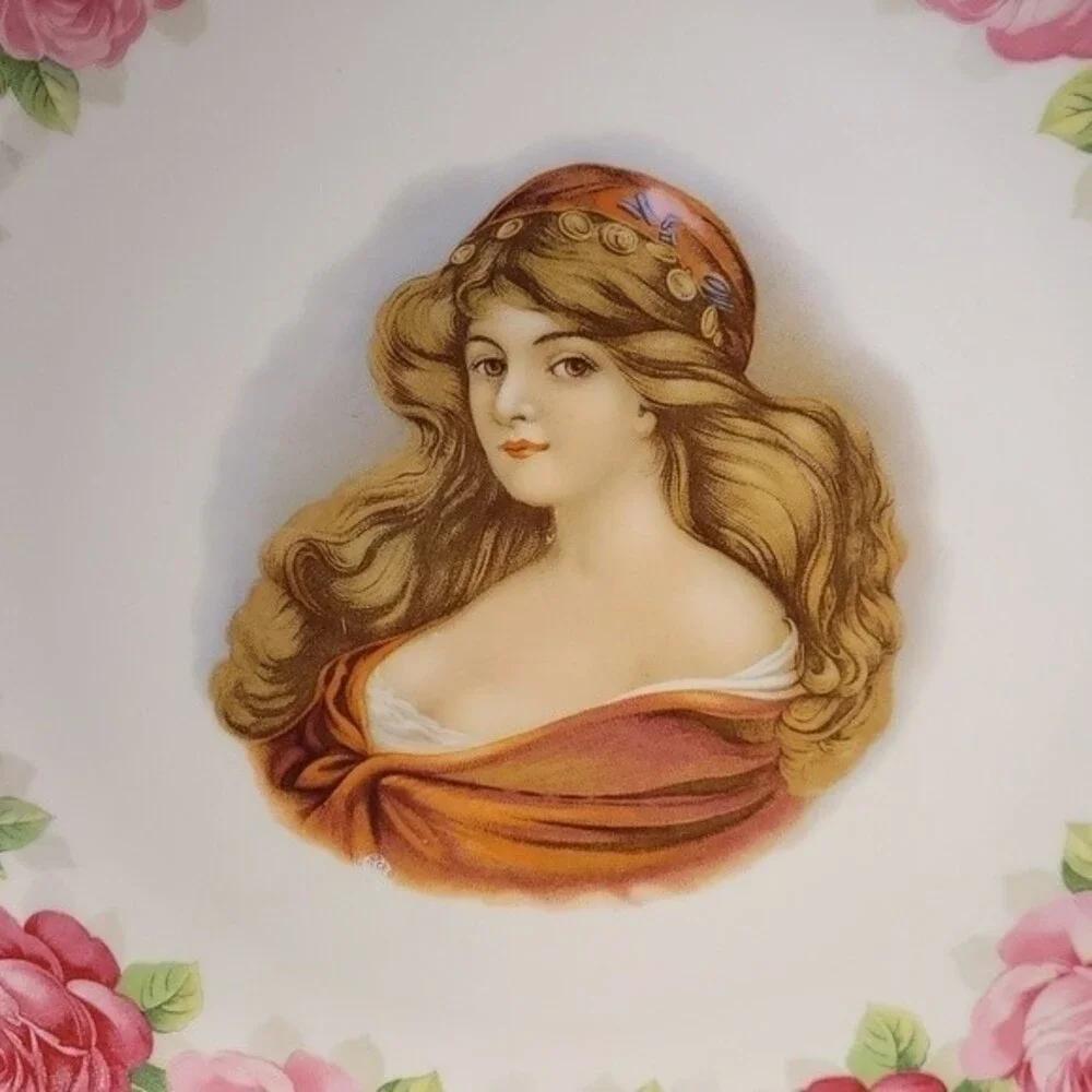 Schumann Arzberg Bavaria Portrait Rose Plate 12